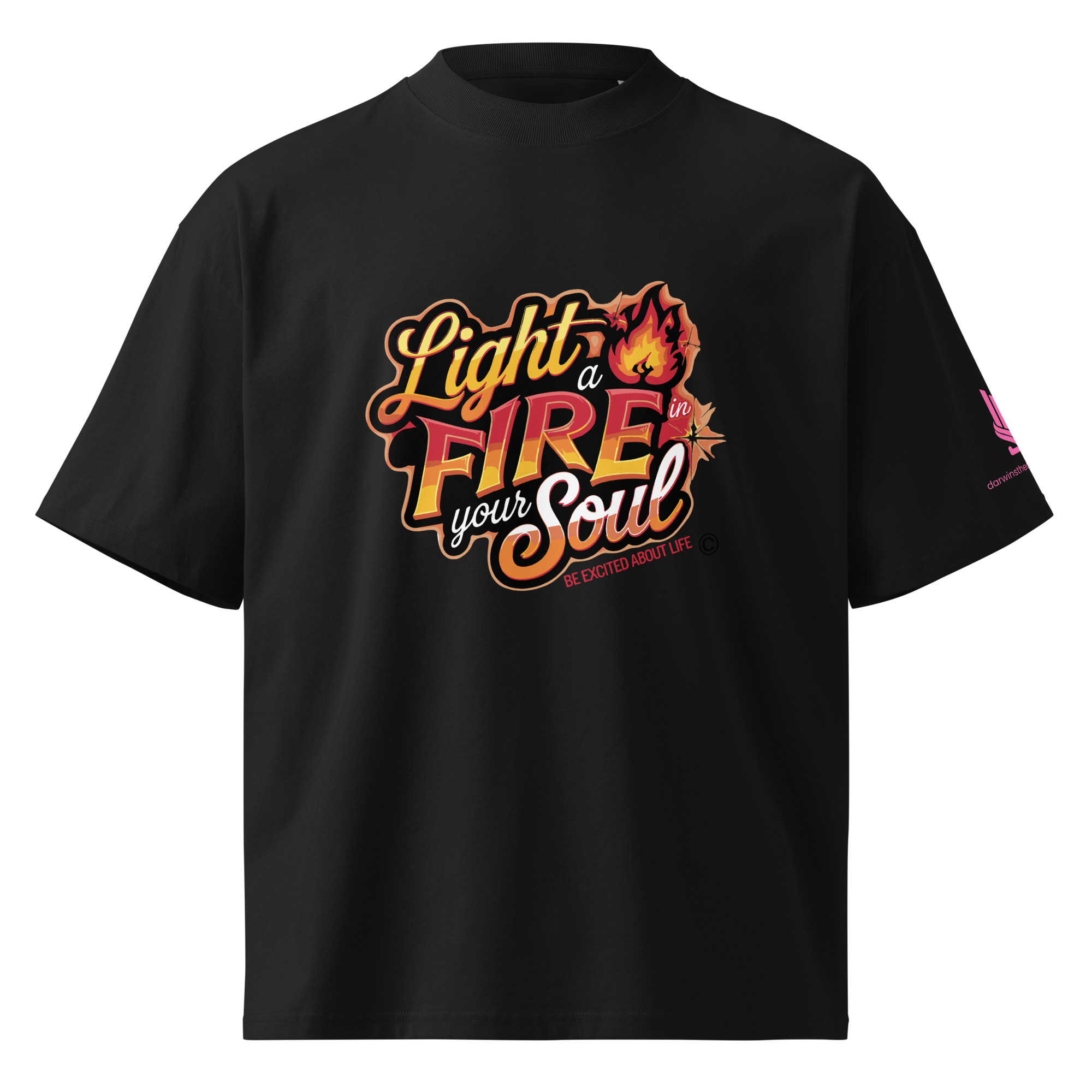 LIGHT A FIRE • Unisex Organic Oversized Stanley/Stella t-shirt - Image 10