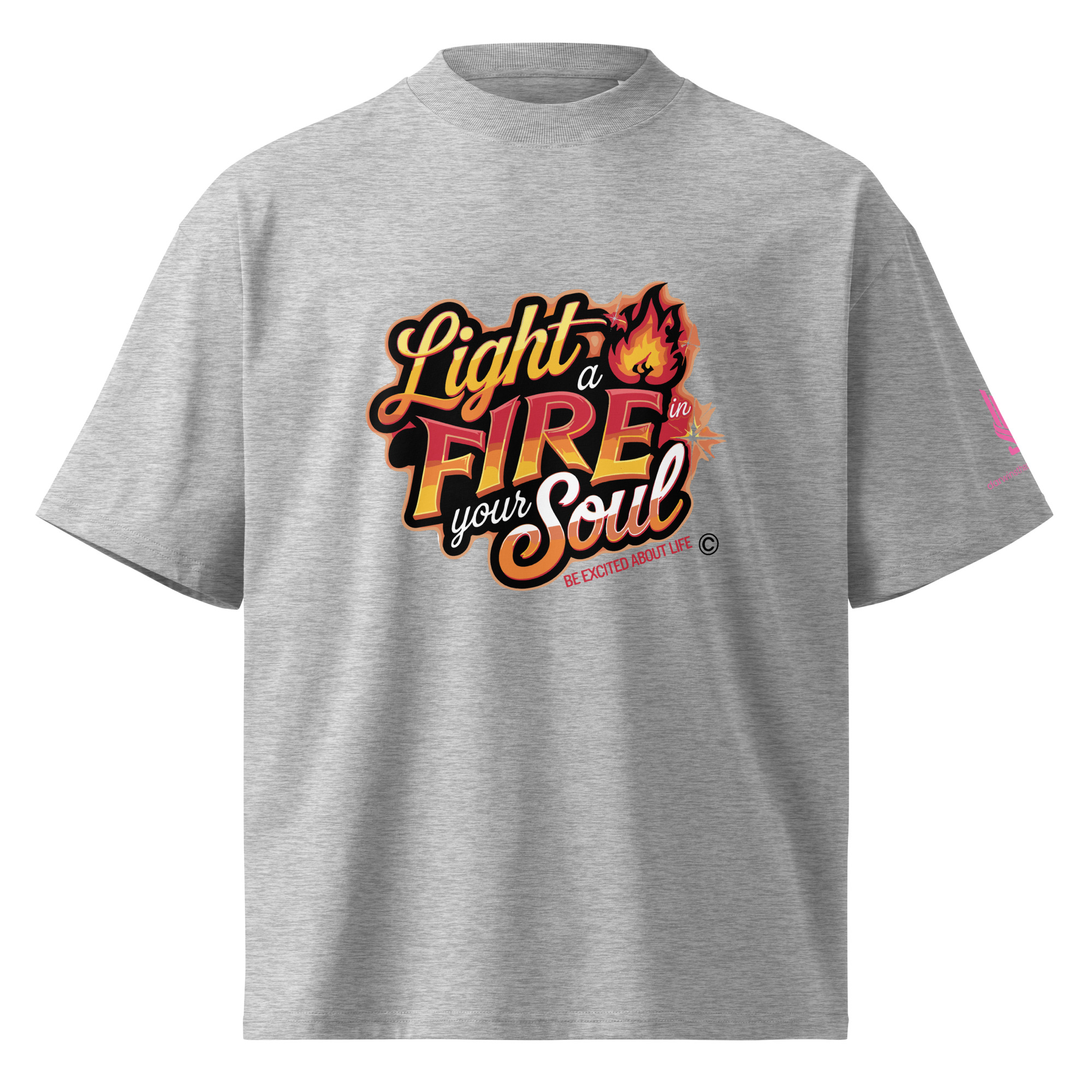 LIGHT A FIRE • Unisex Organic Oversized Stanley/Stella t-shirt - Image 13