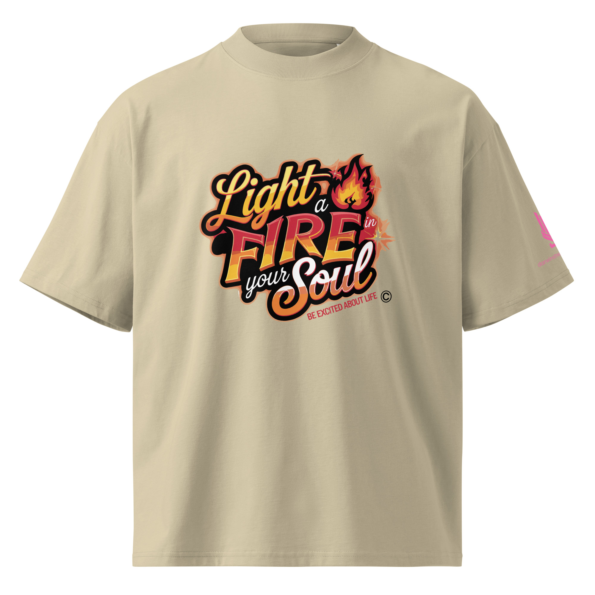 LIGHT A FIRE • Unisex Organic Oversized Stanley/Stella t-shirt - Image 16