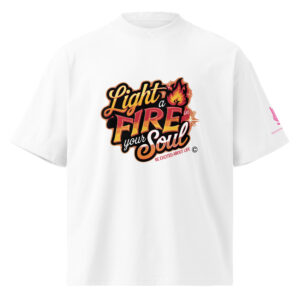 LIGHT A FIRE • Unisex Organic Oversized Stanley/Stella t-shirt