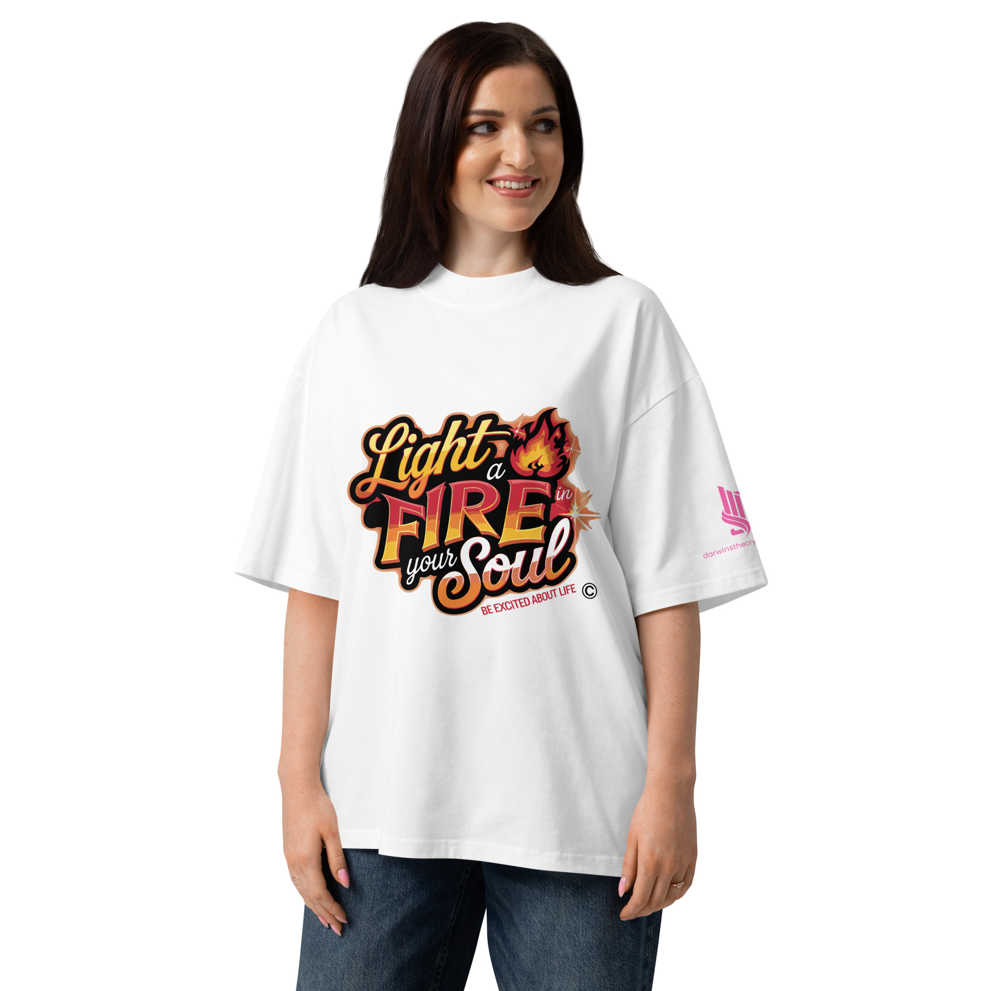 LIGHT A FIRE • Unisex Organic Oversized Stanley/Stella t-shirt - Image 5