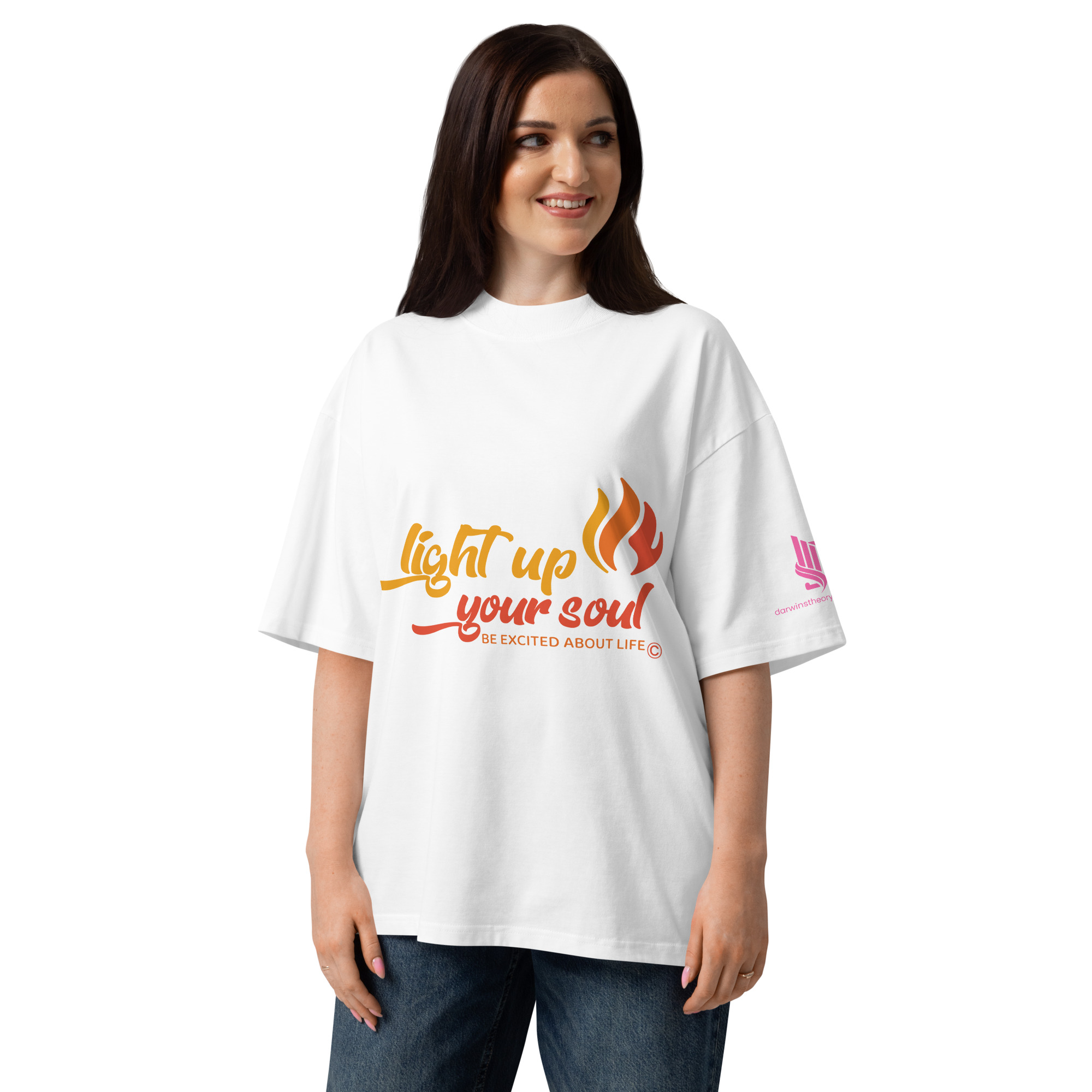 LIGHT UP YOUR SOUL • Unisex Organic Oversized Stanley/Stella t-shirt - Image 5
