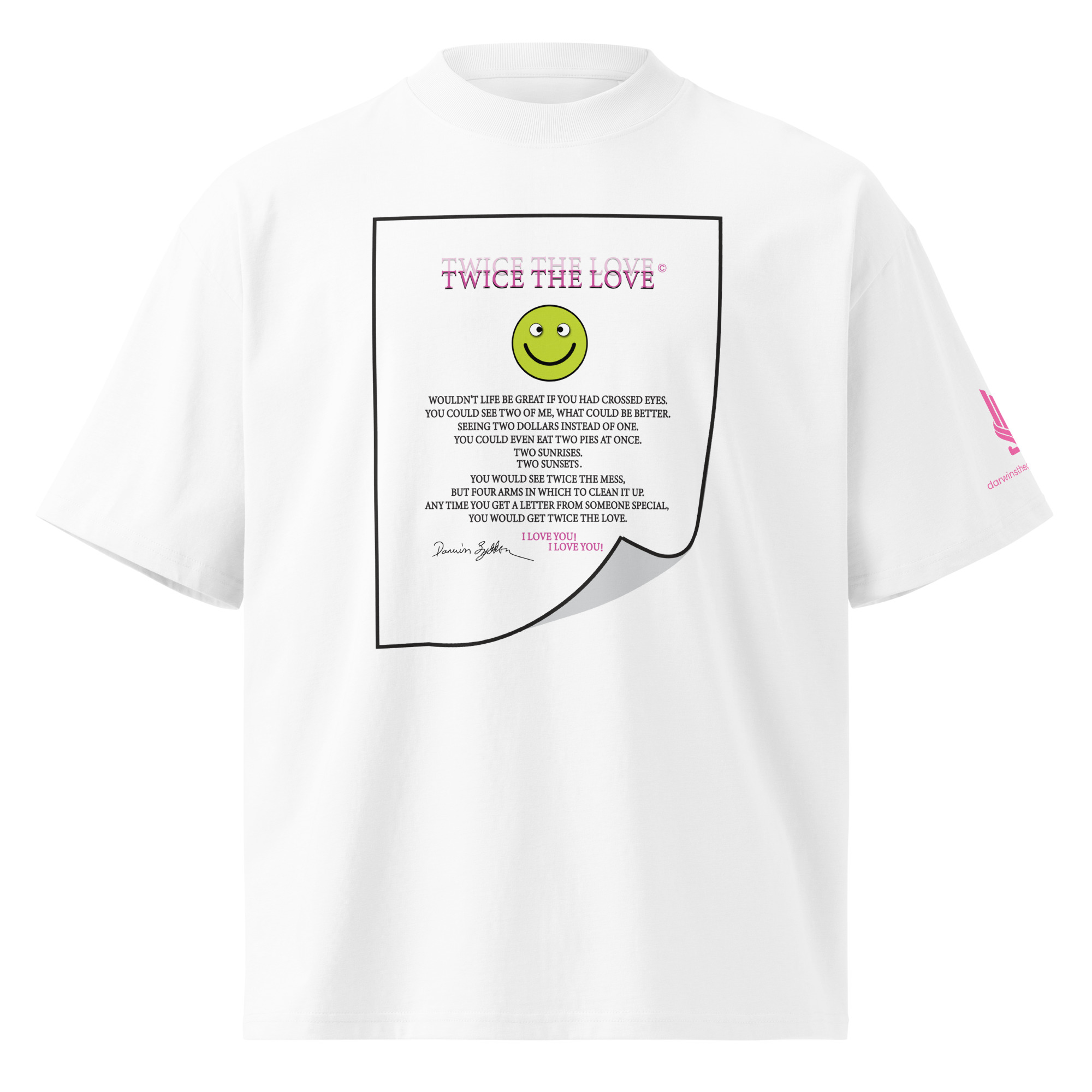 DOUBLE VISION • Unisex Organic Oversized Stanley/Stella t-shirt