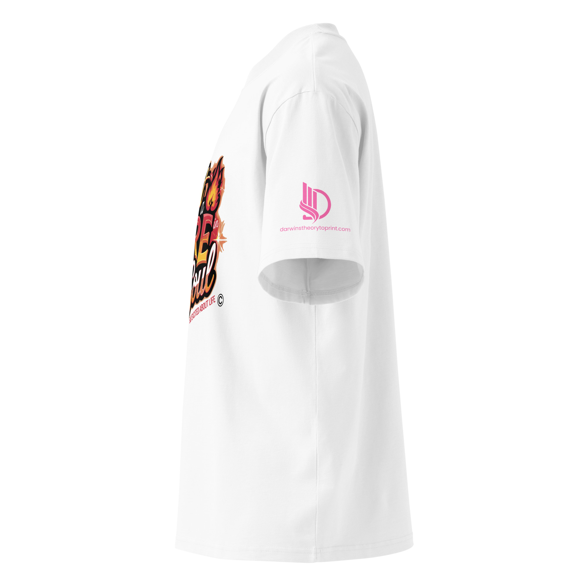 LIGHT A FIRE • Unisex Organic Oversized Stanley/Stella t-shirt - Image 3