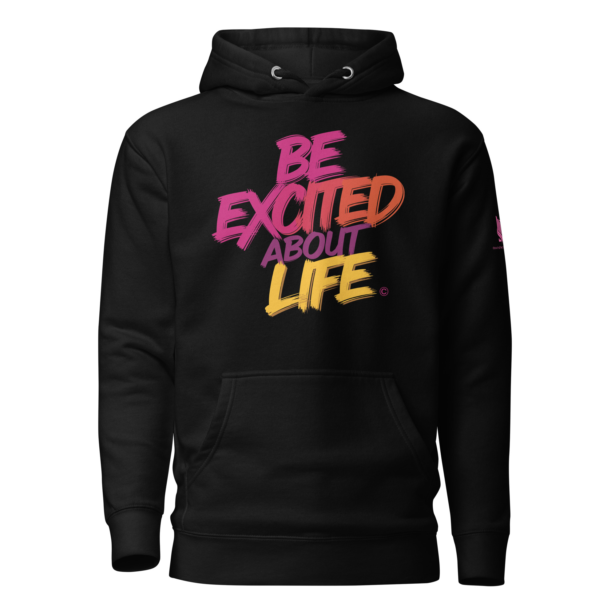 EXCITED ABOUT LIFE • Unisex Cozy Everyday Hoodie - Image 2