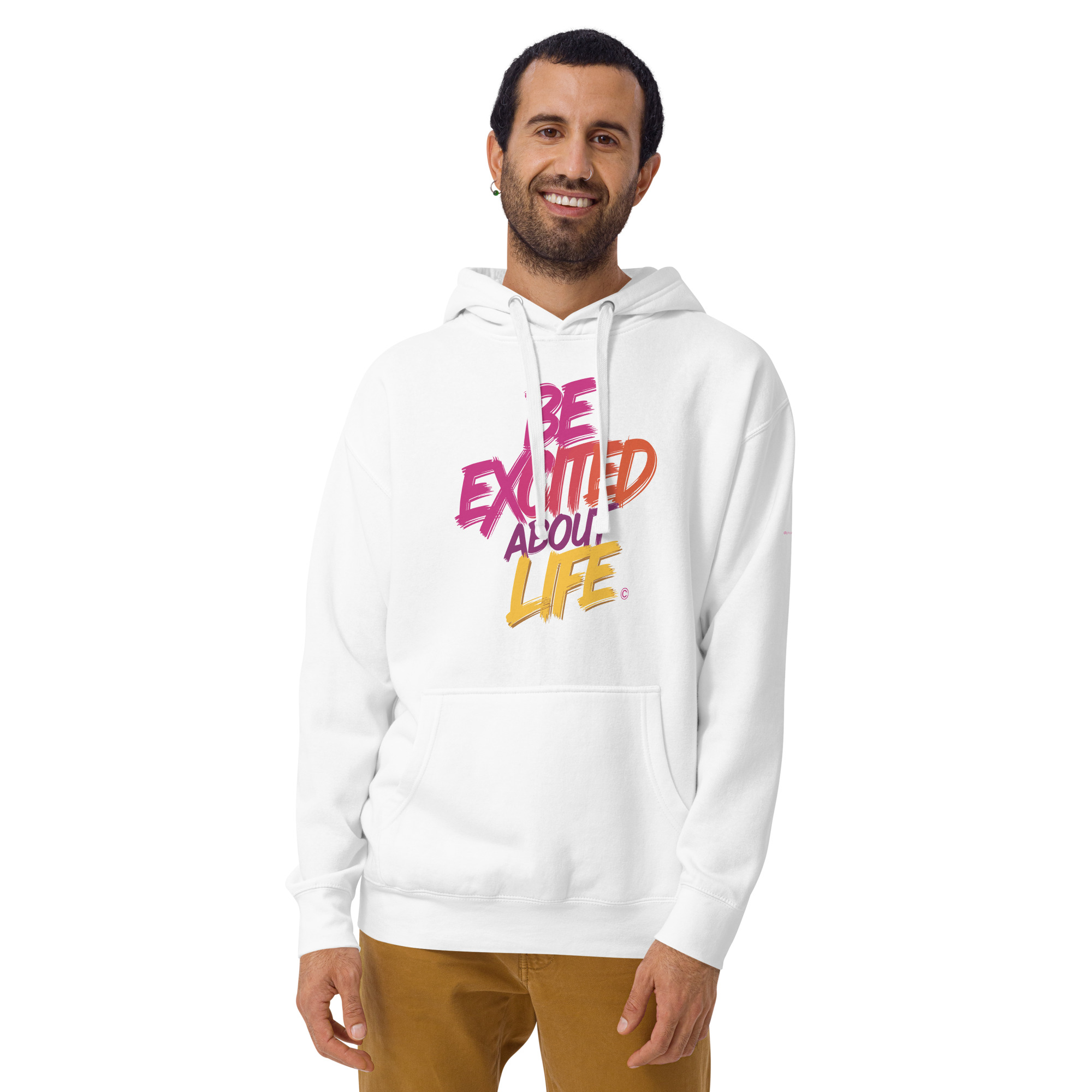 EXCITED ABOUT LIFE • Unisex Cozy Everyday Hoodie - Image 23