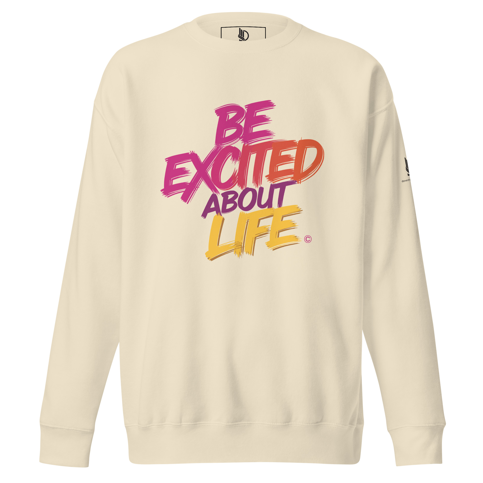 EXCITED ABOUT LIFE • Unisex Classic Sweatshirt - Image 2