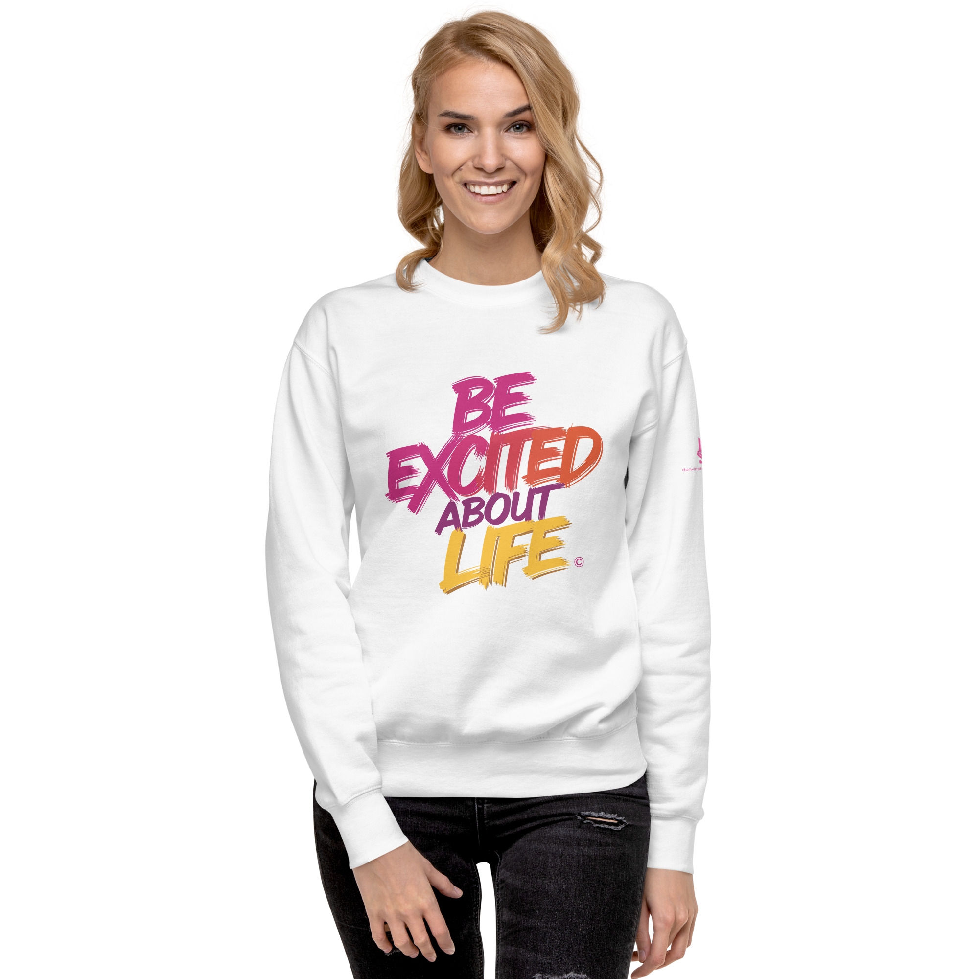 EXCITED ABOUT LIFE • Unisex Classic Sweatshirt - Image 12