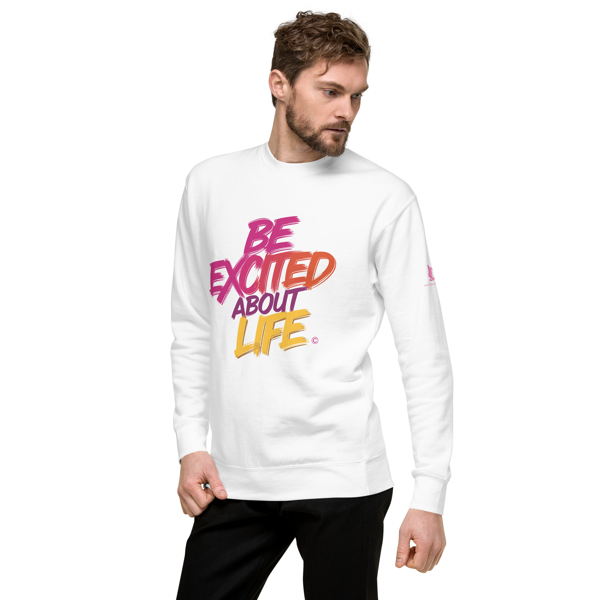 EXCITED ABOUT LIFE • Unisex Classic Sweatshirt - Image 14